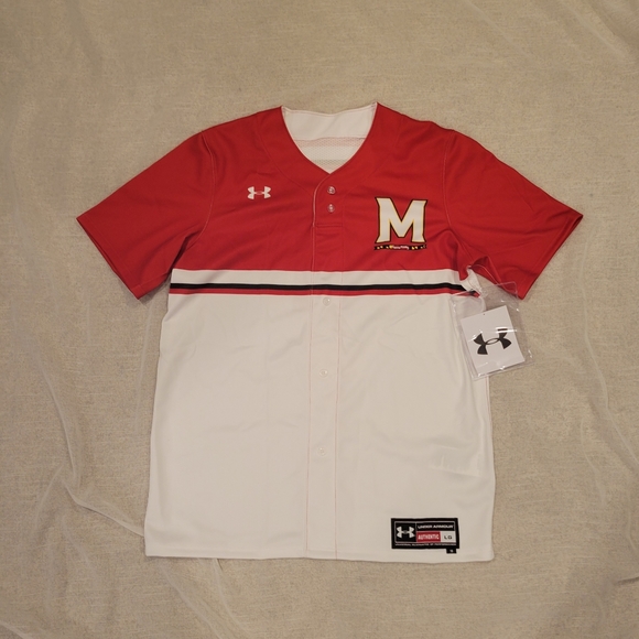 NEW Under Armour Maryland Terps Baseball Jersey - Picture 1 of 4